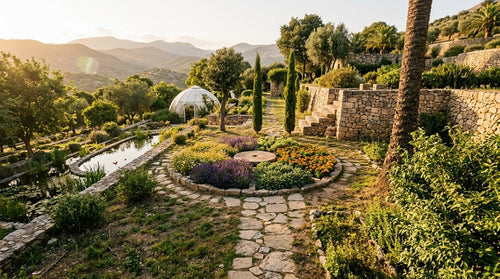 Lumina: photoreal visualisation of the terraced herb and medicine garden